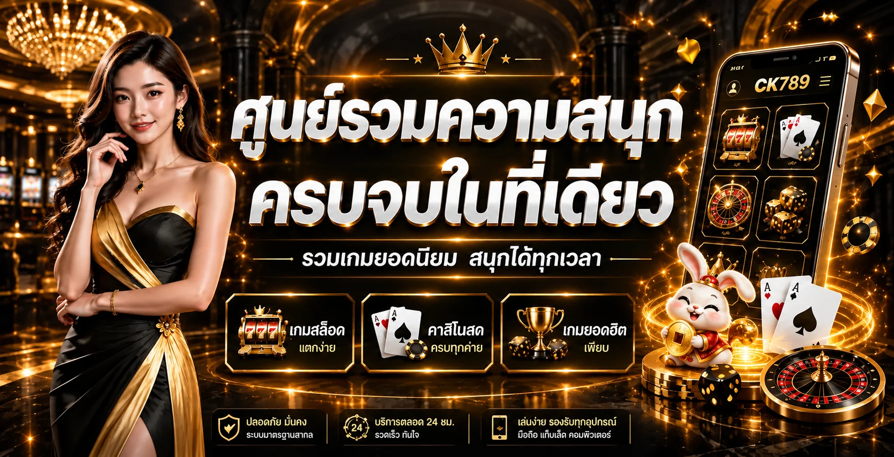 ภาพรวมบริการ CK789 สล็อต คาสิโน และเกมยอดนิยม